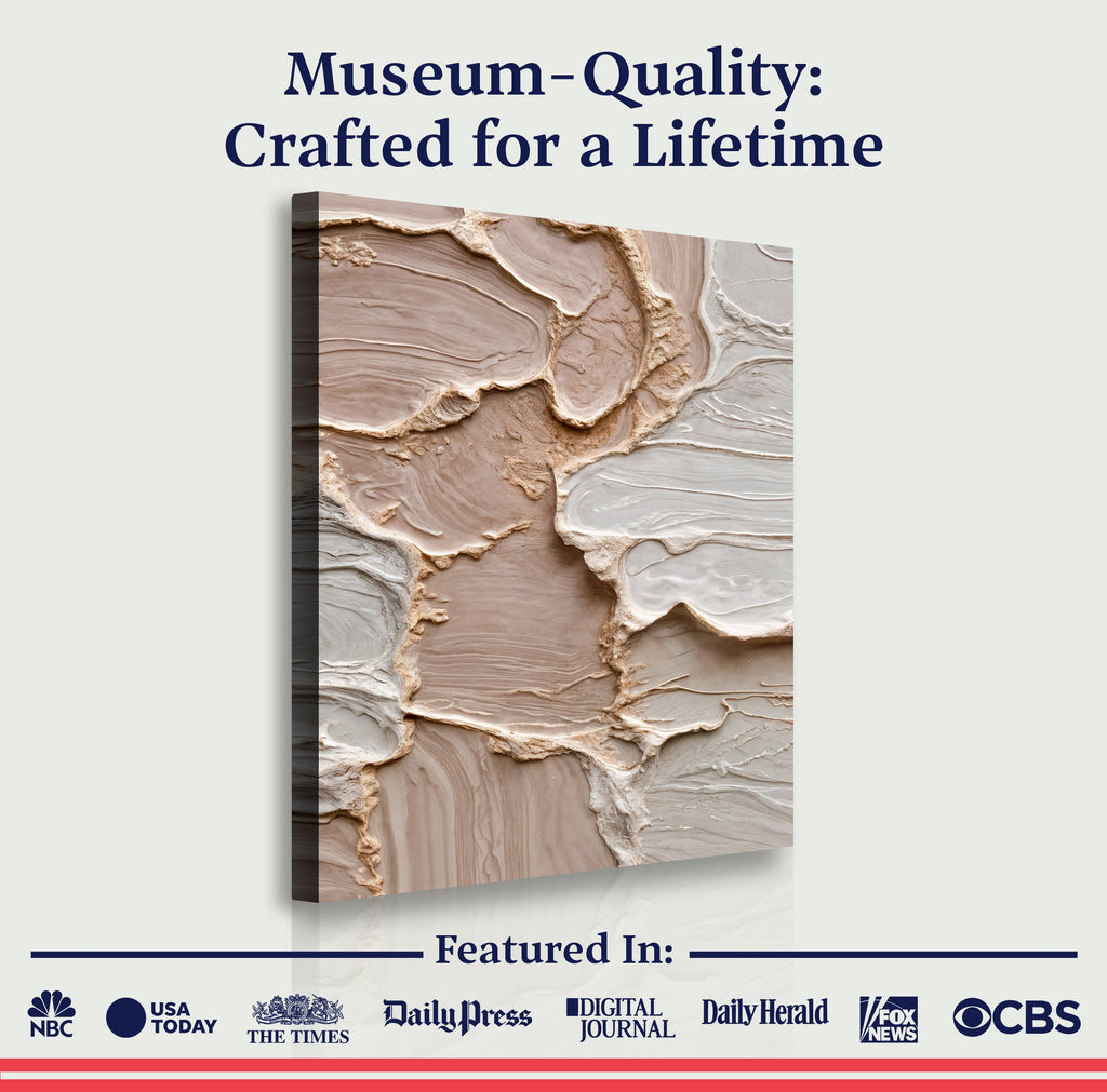 Ivory Minimalist Abstract Wall Art