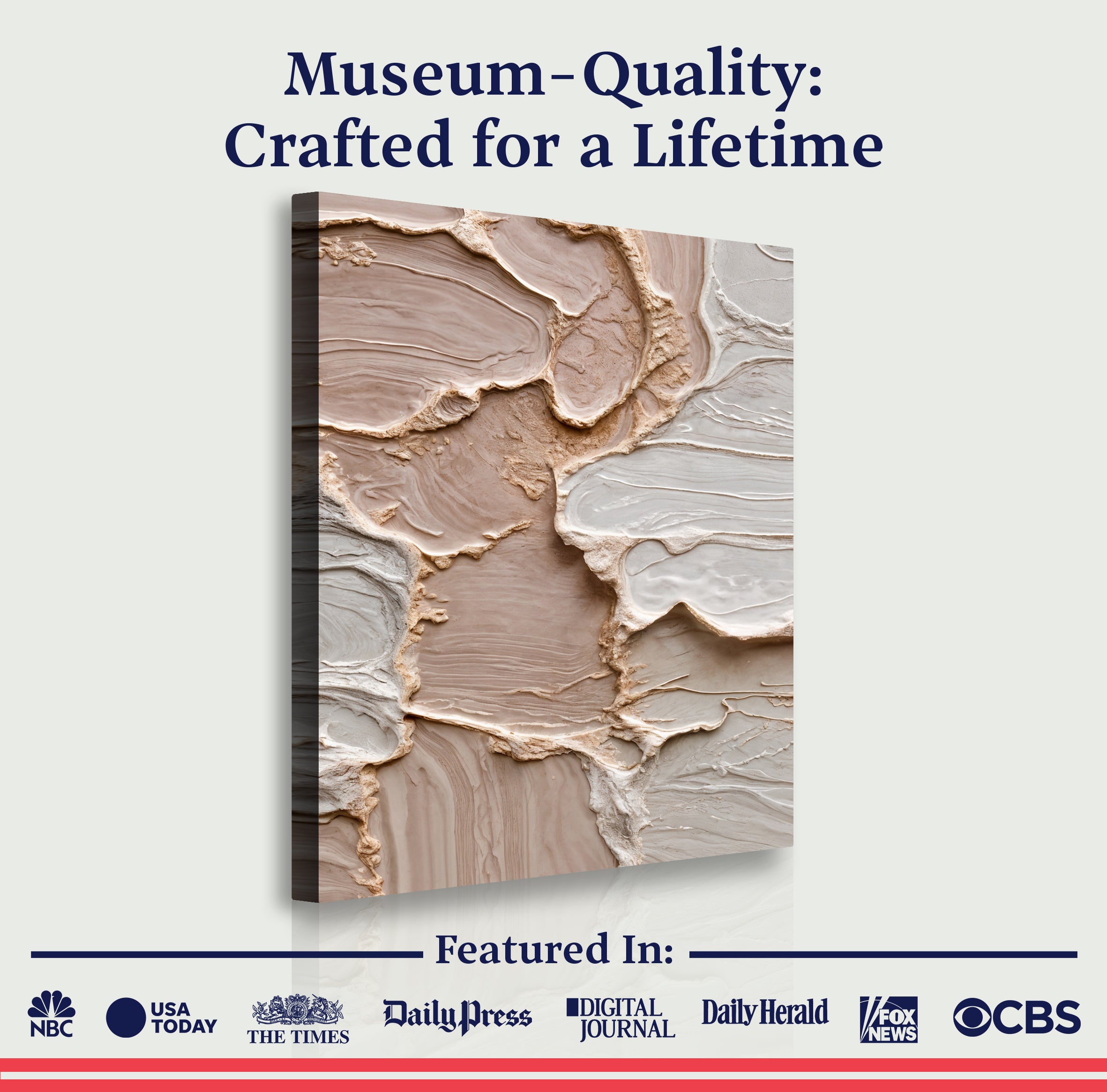 Ivory Minimalist Abstract Wall Art