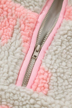 Valentine Bow Sherpa Quarter Zip Sweatshirt
