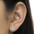 Sterling Silver Diamond Swirl Cluster Stud Earrings (1/6 cttw, I-J Color, I2-I3 Clarity)-4