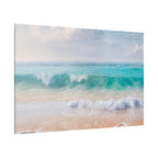 Seaside Waves Matte Canvas Print — Tranquil Beach Wall Art, Stretched 1.25"