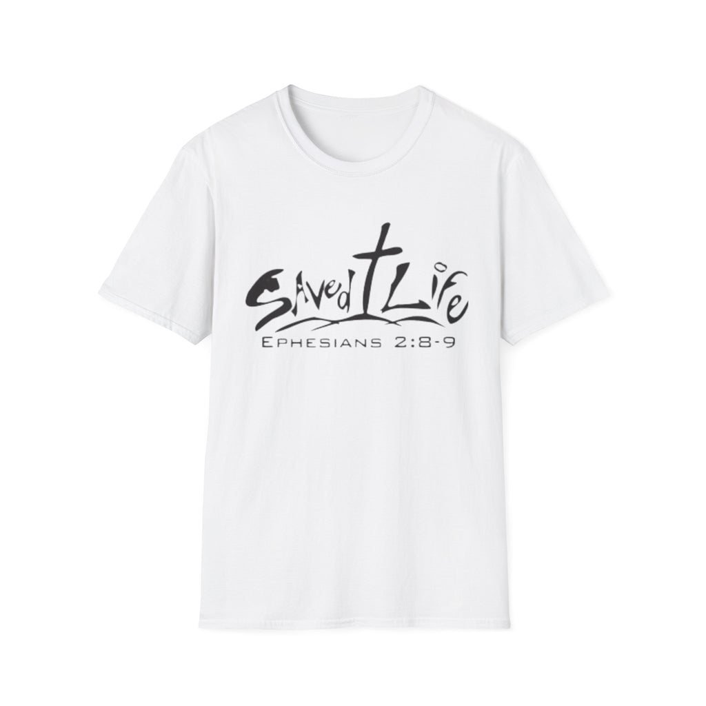 Saved & Live T-Shirt — Ephesians 2:8-9 Christian Faith Tee