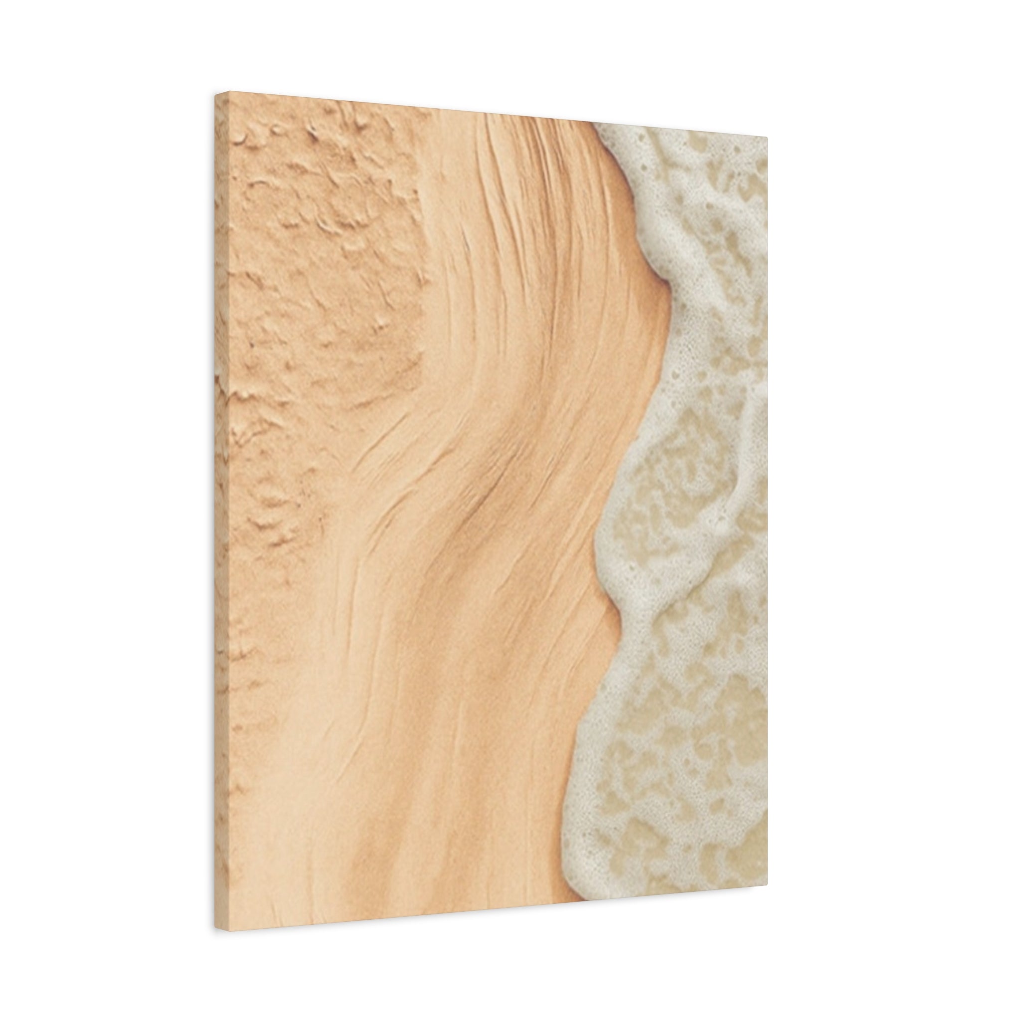 Coastal Beach Canvas Print – Sandy Shoreline Wall Art