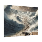 Biblical Exodus Wall Canvas — Parting of the Red Sea Matte Stretched Canvas