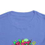 Toddler Tee - "Just Vibes!" Colorful Retro Graphic Kids T‑Shirt