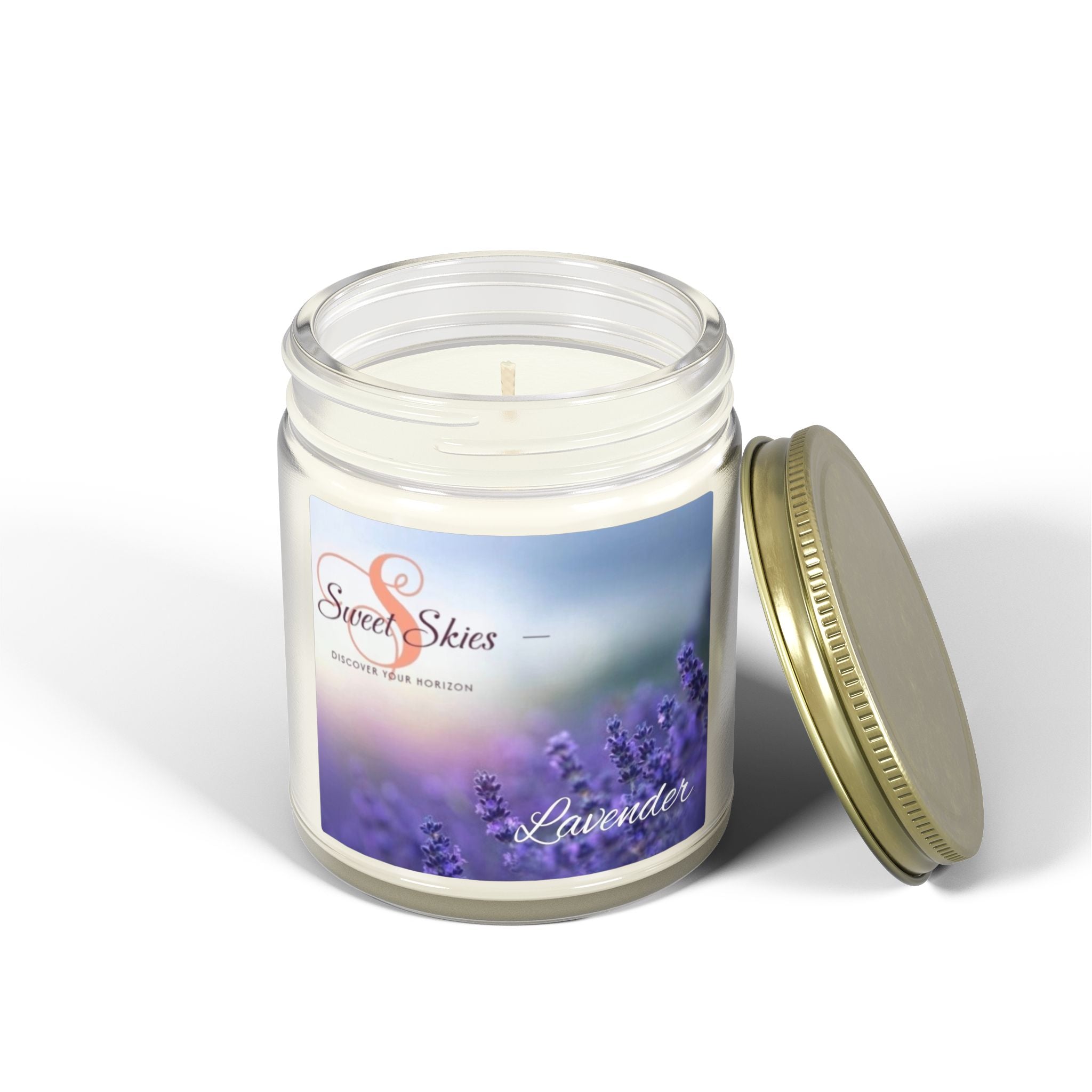 Lavender Scented Candle — Coconut Apricot Wax (9oz)