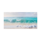 Seaside Waves Matte Canvas Print — Tranquil Beach Wall Art, Stretched 1.25"