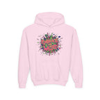 Youth Hoodie — "Embrace the Weird" Colorful Graffiti Graphic