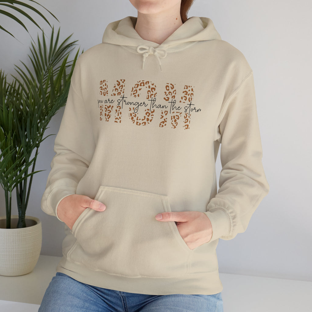 Mom Leopard Print Hoodie — Cozy Mother’s Day Sweatshirt