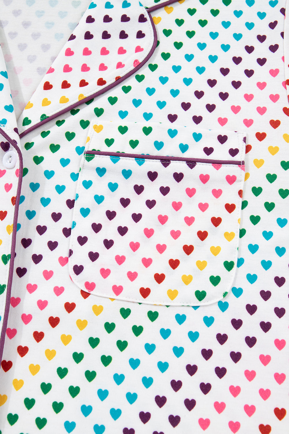 Striped Heart 2pcs Pajama Set