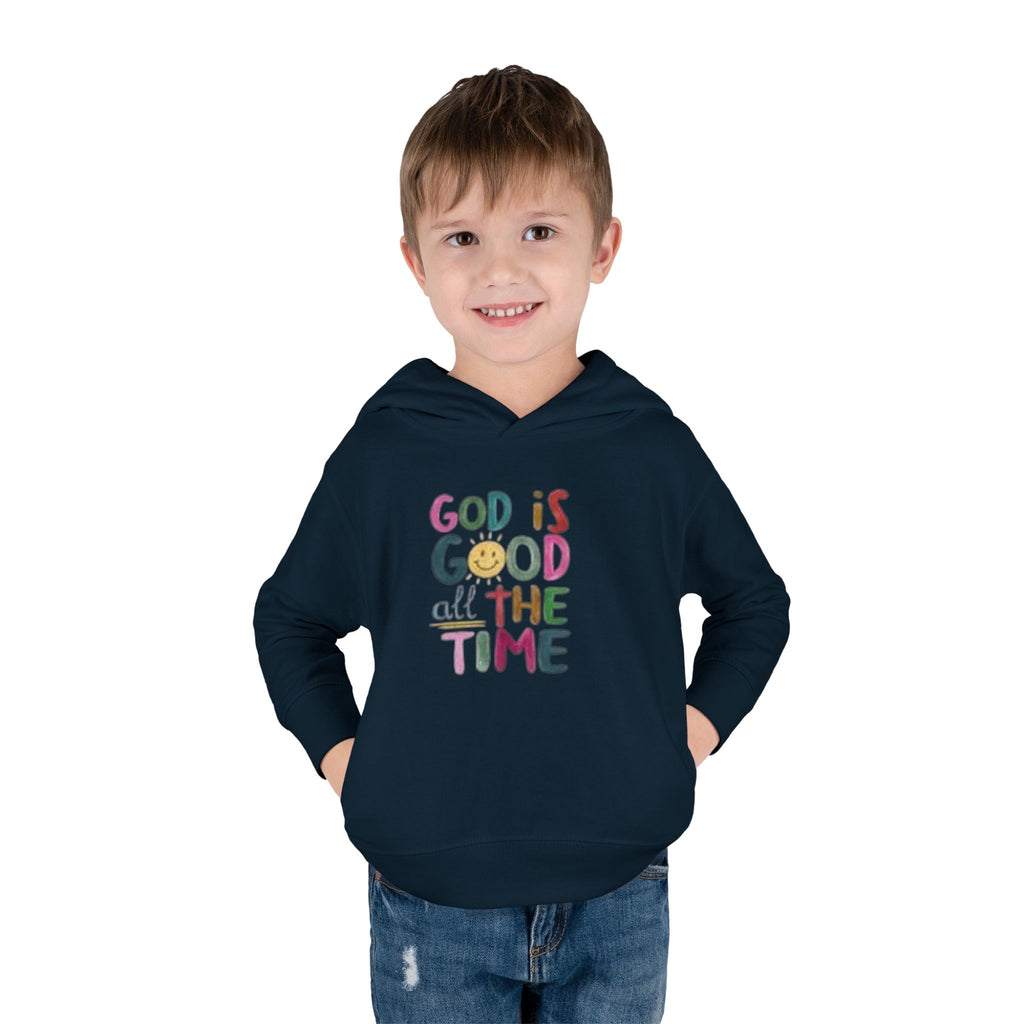 Toddler Hoodie — "God Is Good All The Time" Cute Faith Pullover