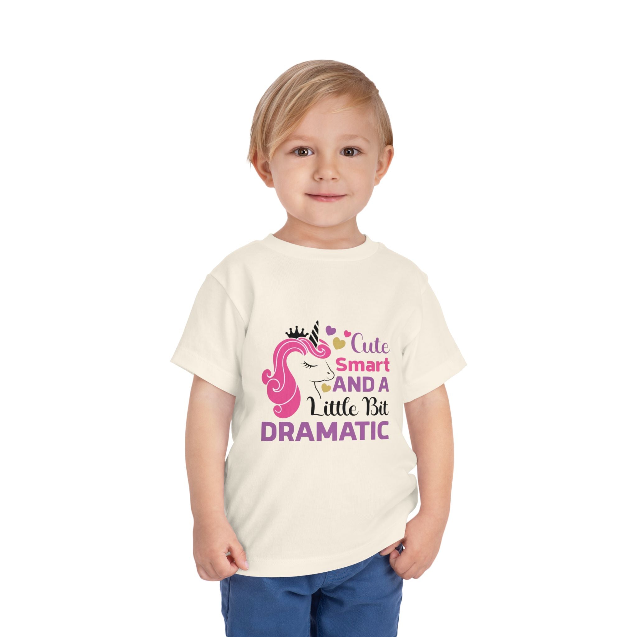 Toddler Tee — Cute Smart and a Little Bit Dramatic Unicorn Shirt