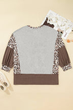 Leopard Patchwork PLUS Sweatshirt