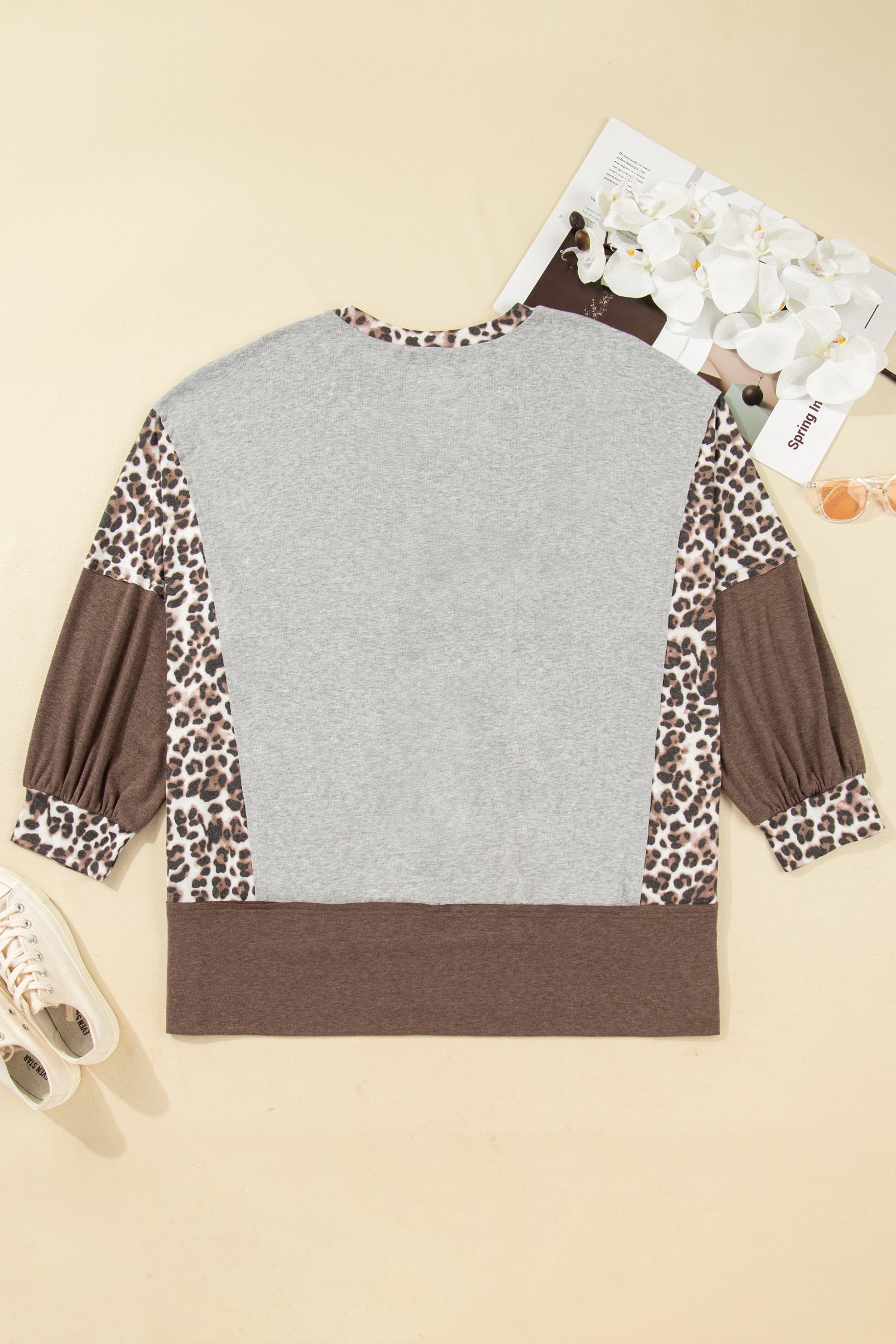 Leopard Patchwork PLUS Sweatshirt