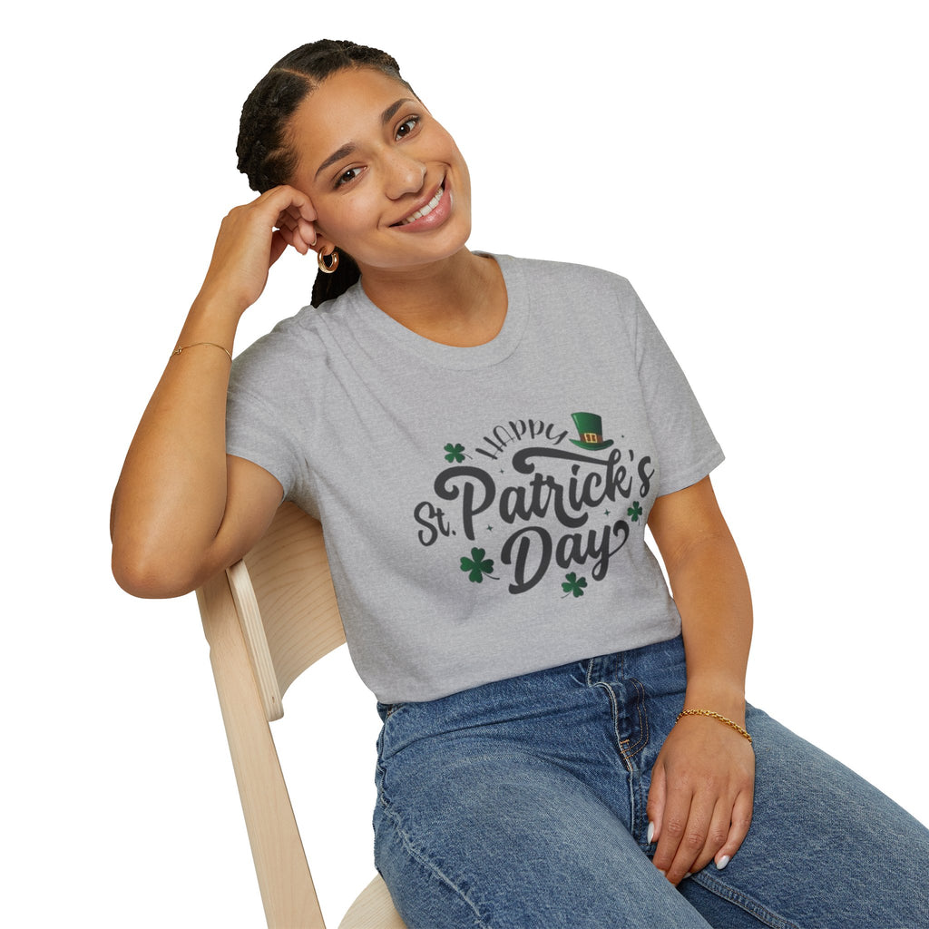 St. Patrick's Day T-Shirt – Lucky Shamrock & Leprechaun Hat Tee