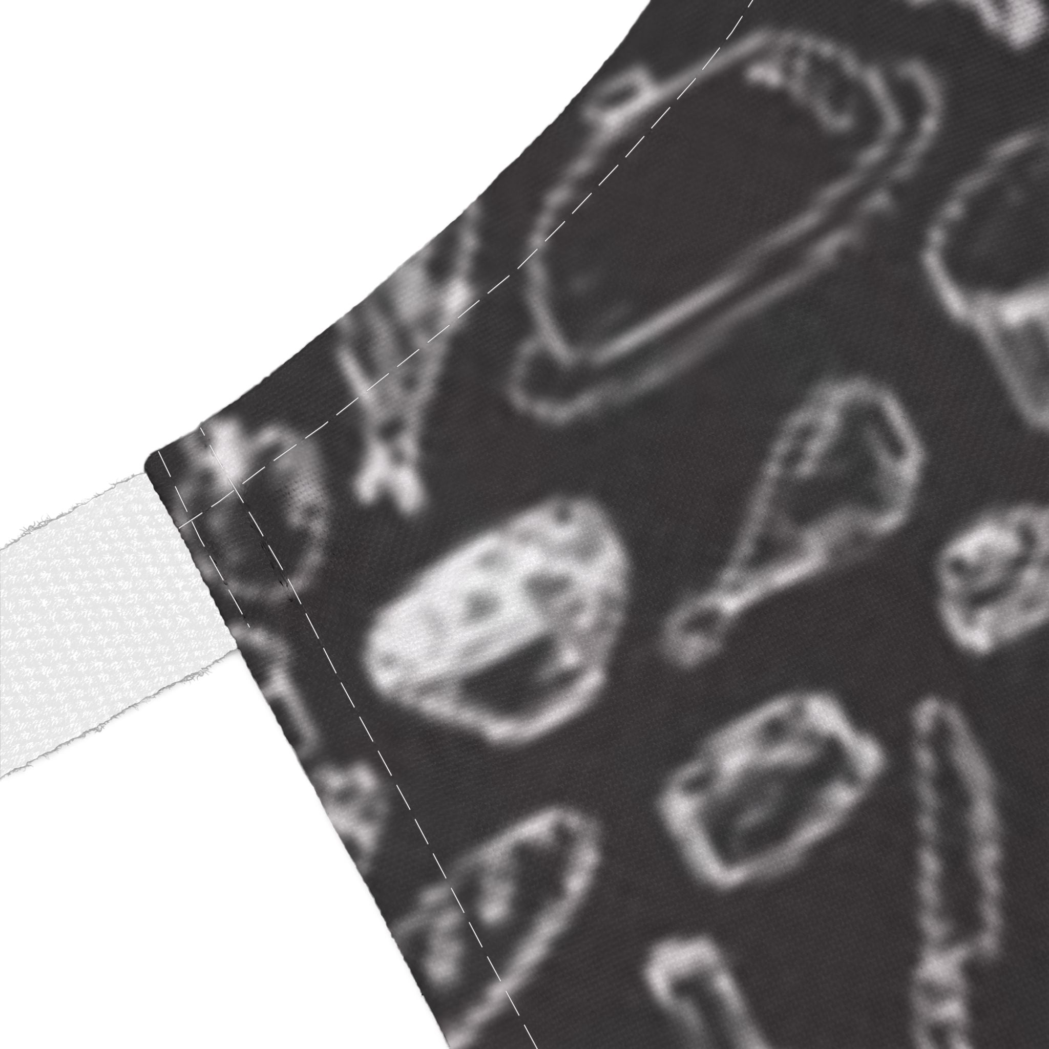 Chalkboard Kitchen Apron — Cooking Utensils Pattern