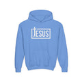 Youth Jesus Hoodie — Christian Faith Pullover with Cross Logo