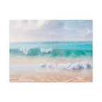 Seaside Waves Matte Canvas Print — Tranquil Beach Wall Art, Stretched 1.25"