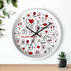 Valentine's Day Wall Clock — Love Icons Decorative Clock