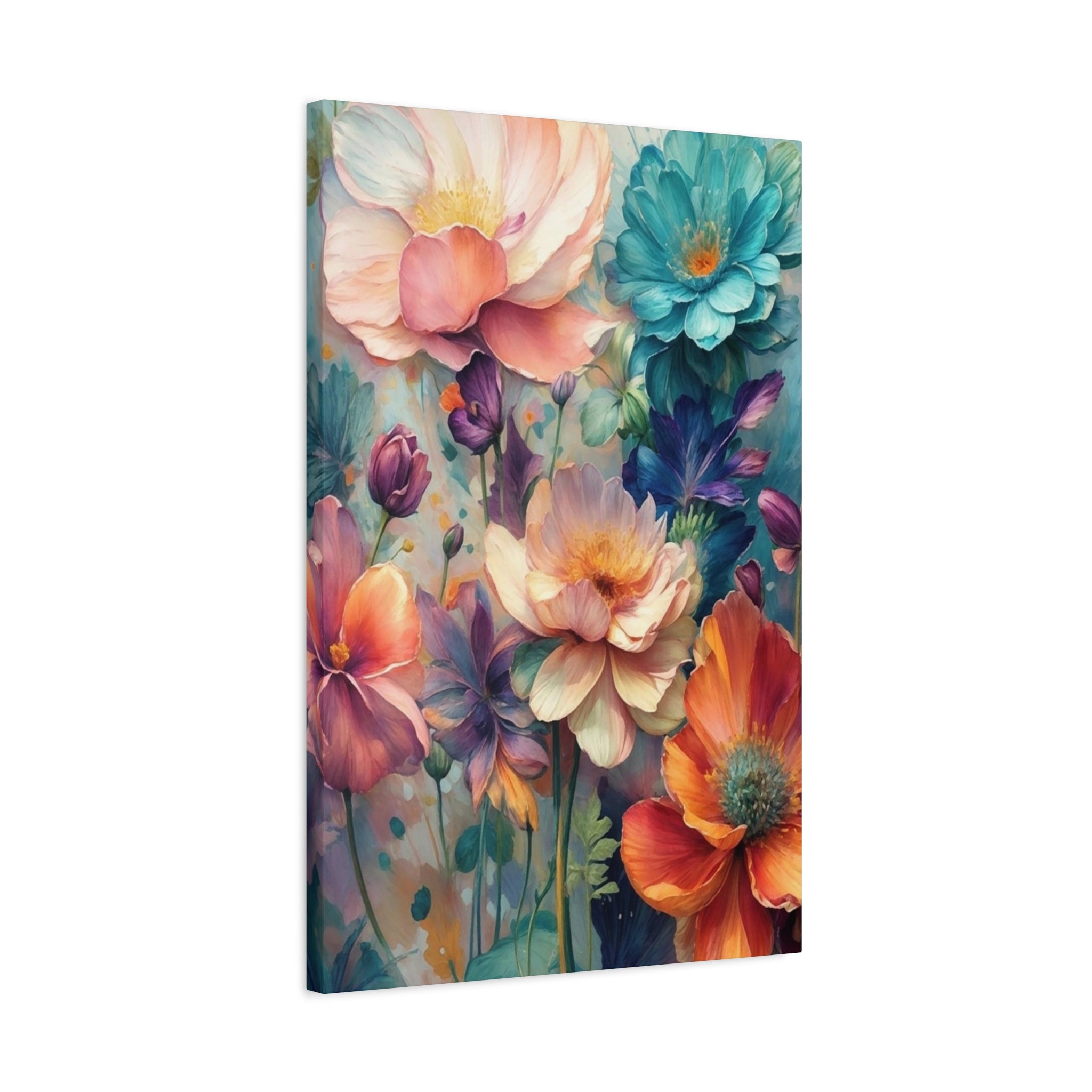 Floral Dreamscape Matte Canvas Print — Stretched 1.25"