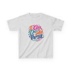 Kids T‑Shirt — "I Can Do All Things" Inspirational Rainbow Tee