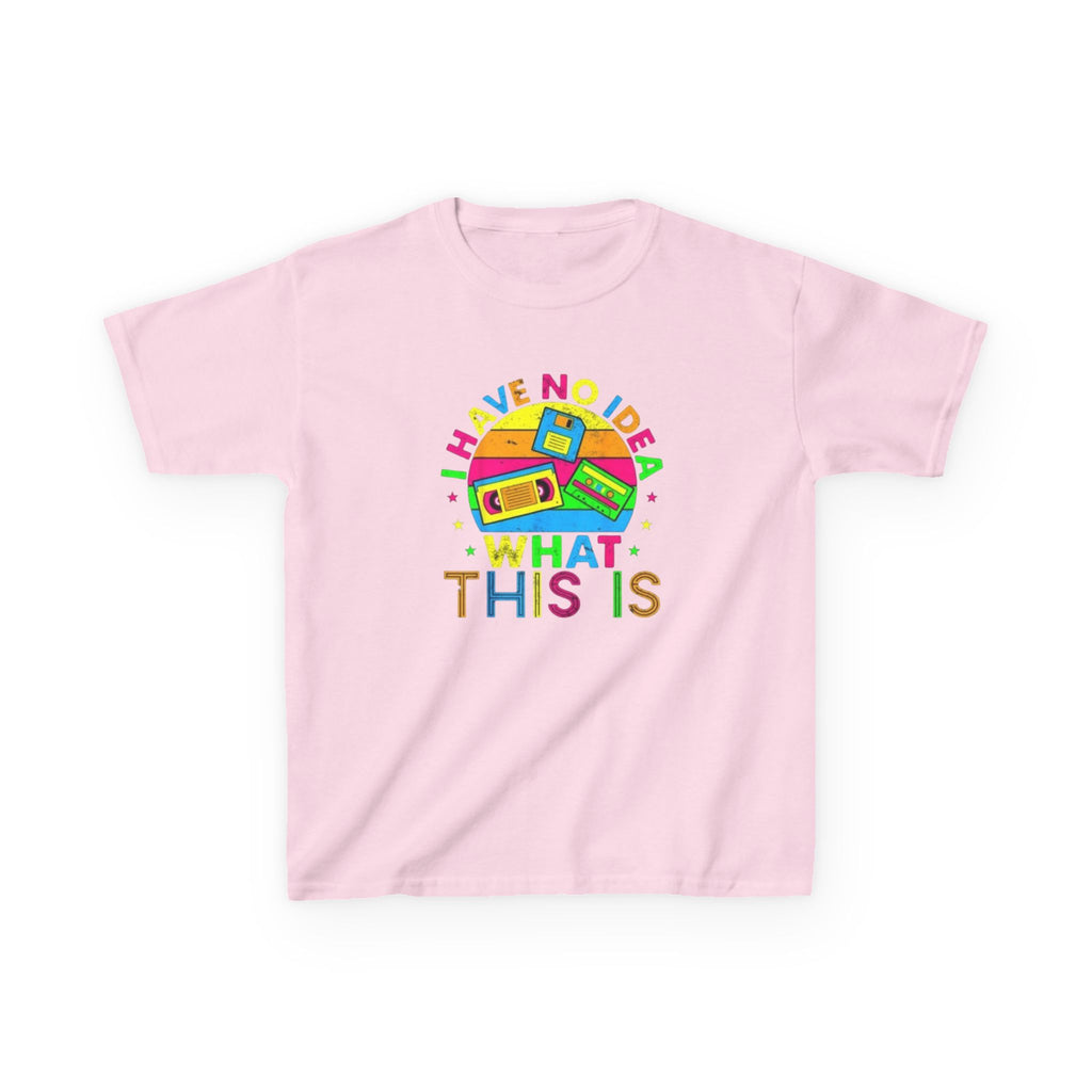Kids T-Shirt — "I Have No Idea What This Is" Colorful Retro Toy Graphic