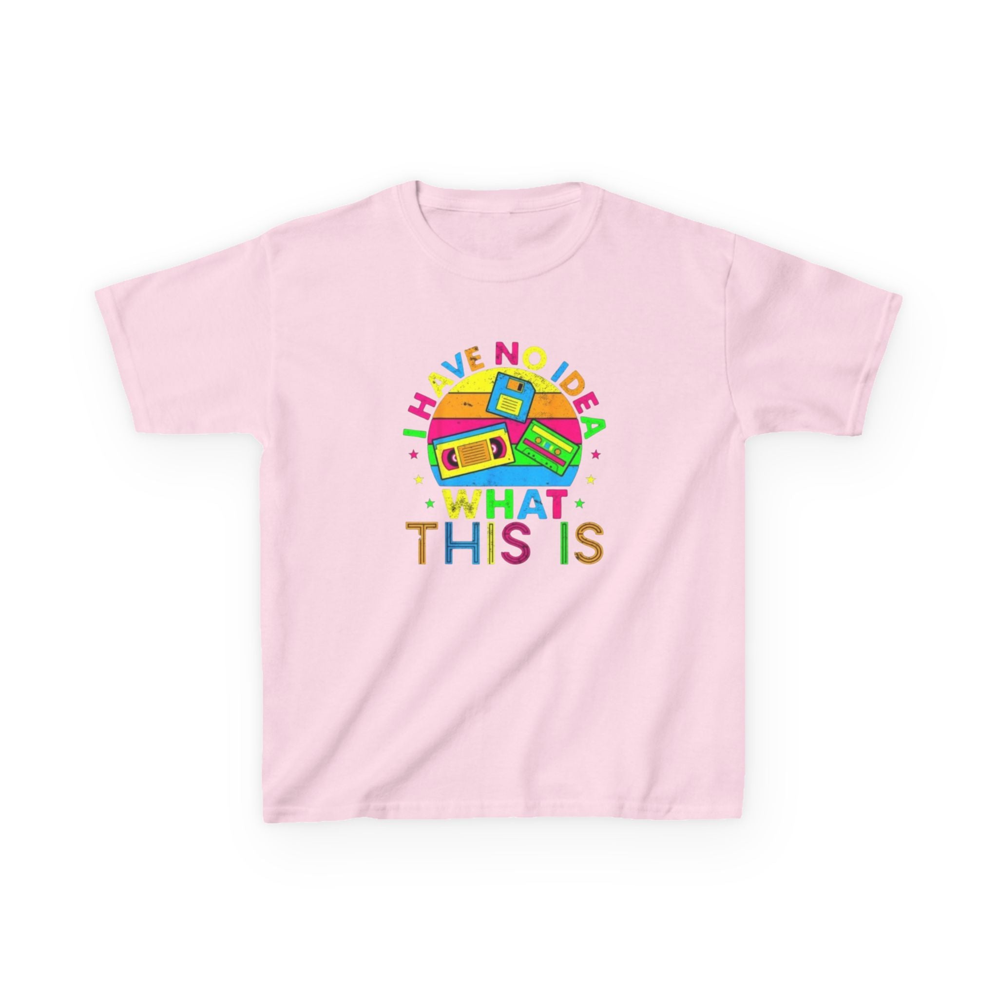 Kids T-Shirt — "I Have No Idea What This Is" Colorful Retro Toy Graphic