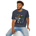Mardi Gras Jester Alligator T-Shirt — Carnival Croc Graphic Tee
