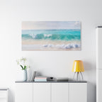 Seaside Waves Matte Canvas Print — Tranquil Beach Wall Art, Stretched 1.25"