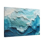 Ocean Waves Texture Matte Canvas Print