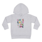 Toddler Hoodie — "God Is Good All The Time" Cute Faith Pullover