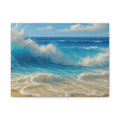 Sunny Beach Waves-Matte Canvas, Stretched, 1.25"
