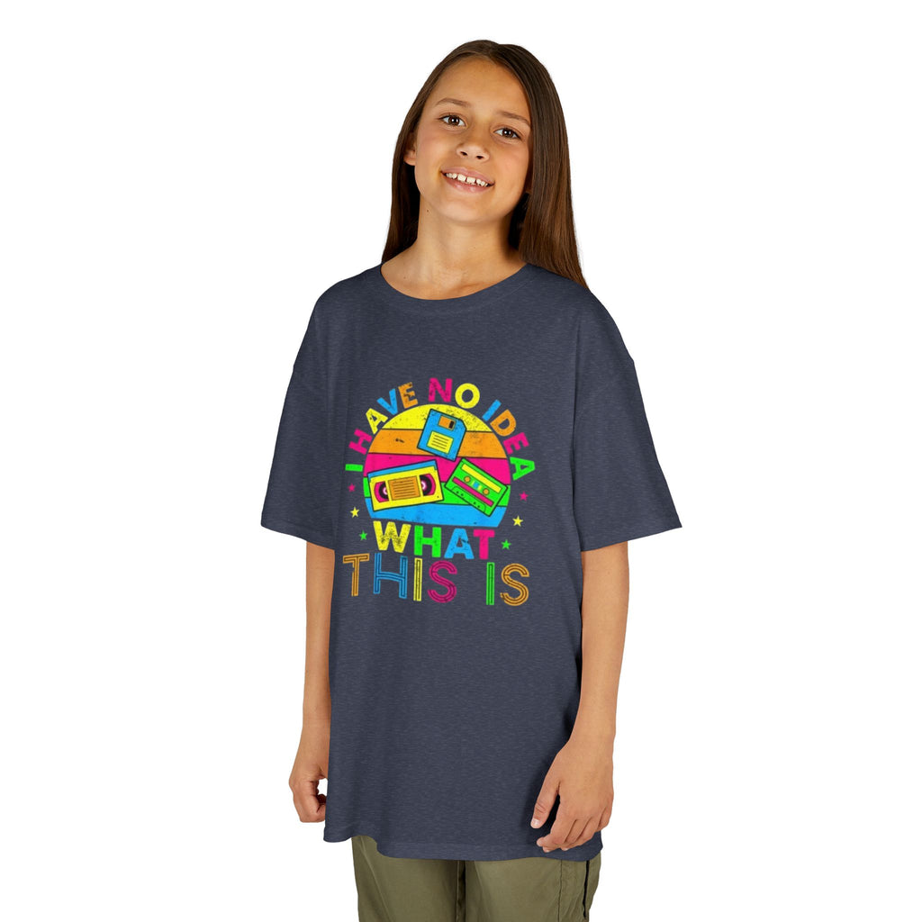 Kids T-Shirt — "I Have No Idea What This Is" Colorful Retro Toy Graphic