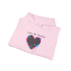 Distressed Drip Heart Hoodie | Soft Grunge Hearts, punk heart design