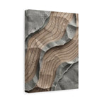 Abstract Textured Waves Matte Canvas Wall Art, Stretched 1.25"