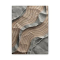 Abstract Textured Waves Matte Canvas Wall Art, Stretched 1.25"