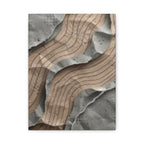Abstract Textured Waves Matte Canvas Wall Art, Stretched 1.25"