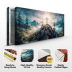 Cross On A Hill Faith Wall Art III