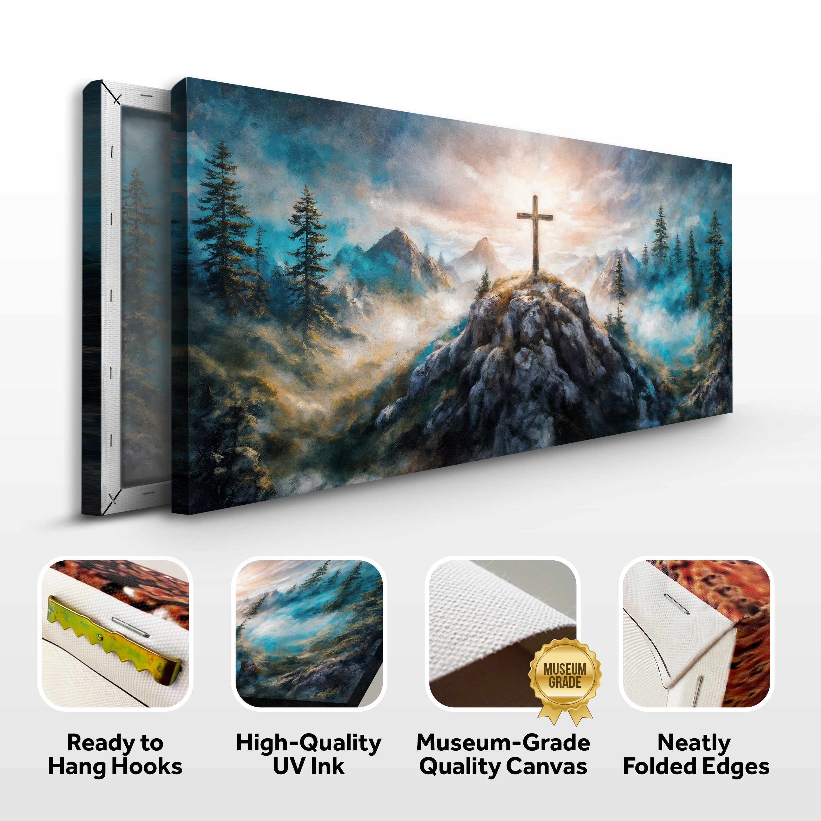 Cross On A Hill Faith Wall Art III