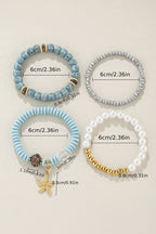 Leia Pendant Beaded Bracelet Set
