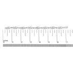 .925 Sterling Silver 1.0 Cttw Diamond Infinity Loop and Swirl Link Bracelet (I-J Color, I2-I3 Clarity) - 7.25" Inches-4