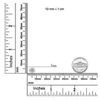 10K White Gold 1/4 Cttw Bezel-Set Round Diamond Solitaire Floral Pendant 18" Necklace (I-J Color, SI2-I1 Clarity)-4