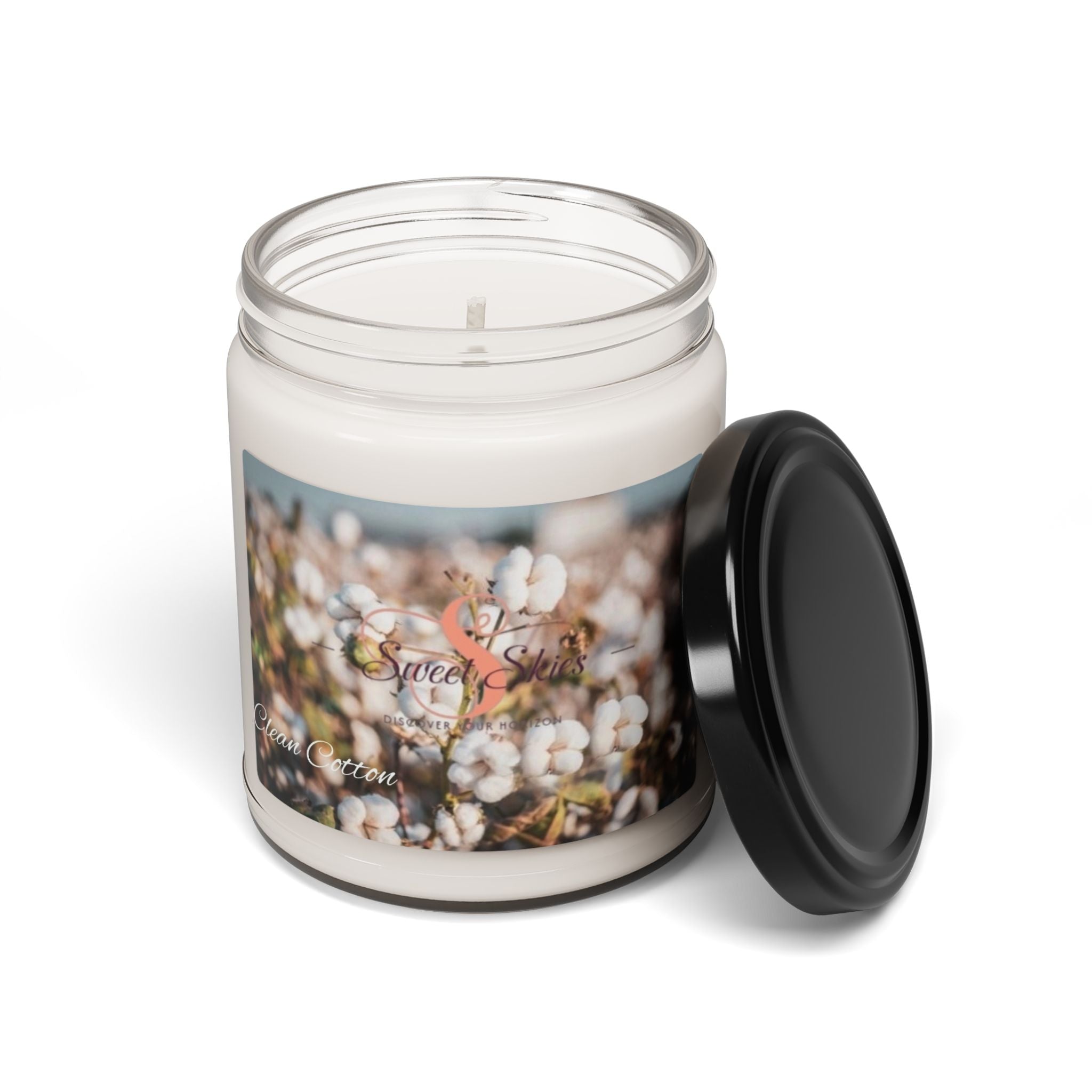 Cotton Blossom Scented Soy Candle — 9oz Jar (Sweet Scent)