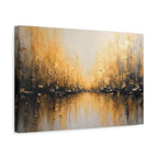Abstract Gold Landscape Canvas Wall Art — Matte Stretched 1.25"