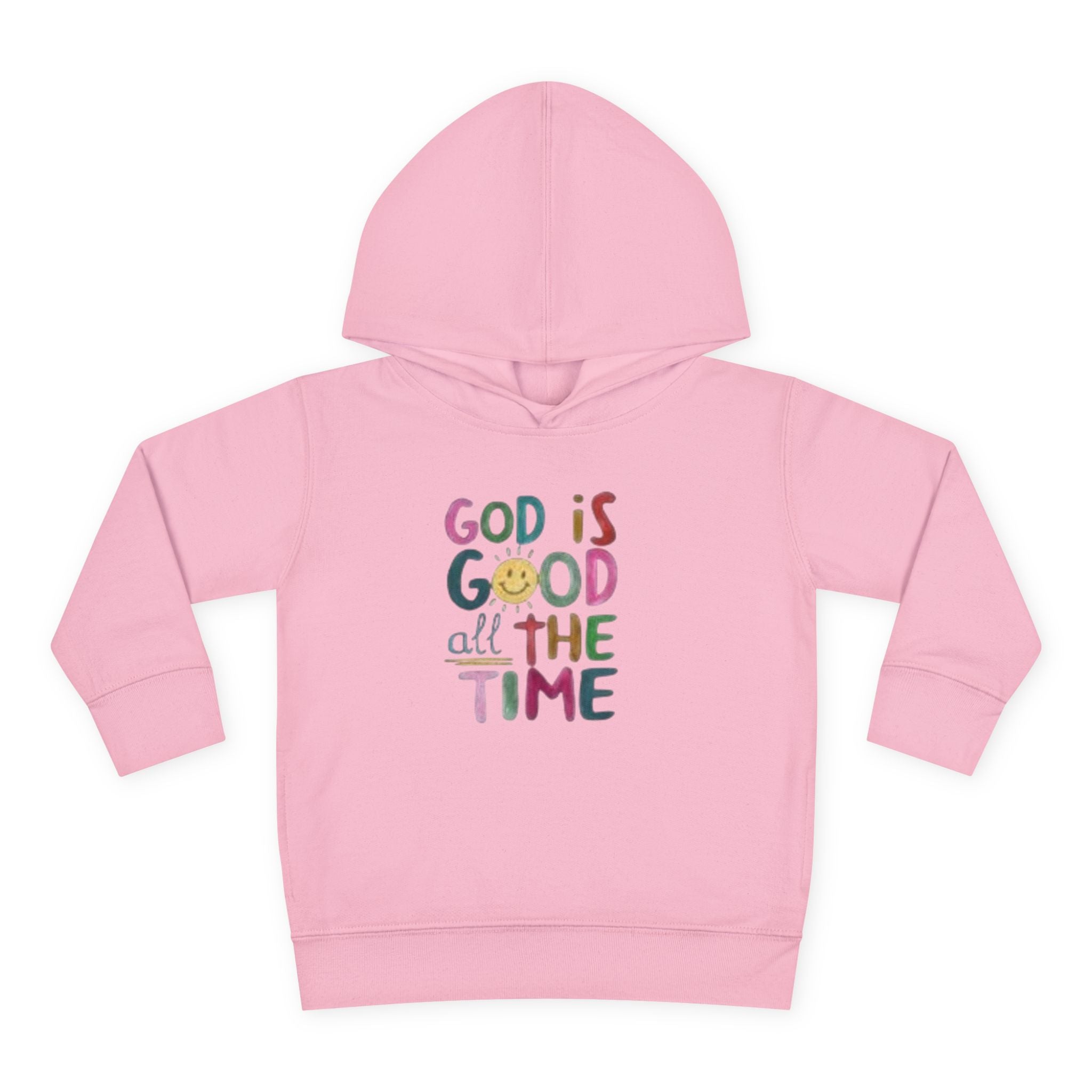 Toddler Hoodie — "God Is Good All The Time" Cute Faith Pullover