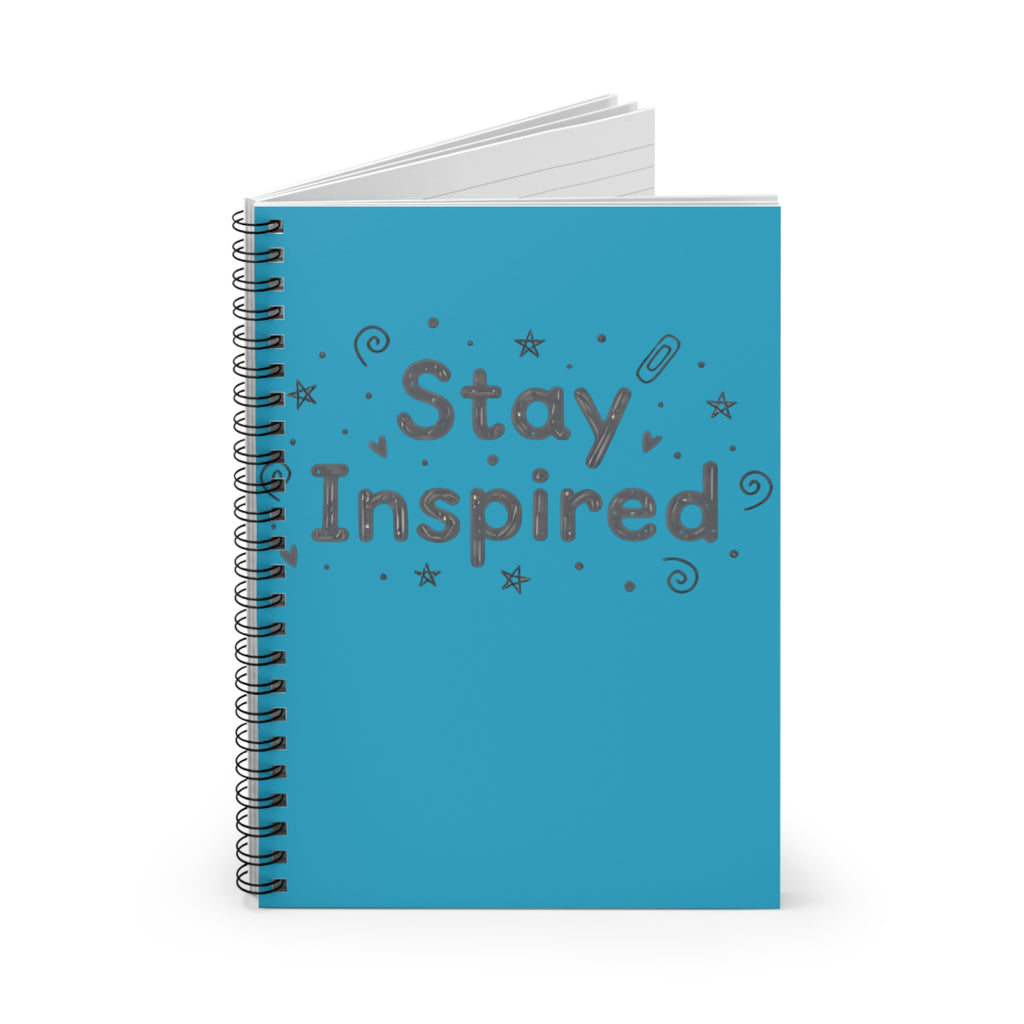 Stay Inspired Spiral Notebook — Ruled Journal for Students & Creatives