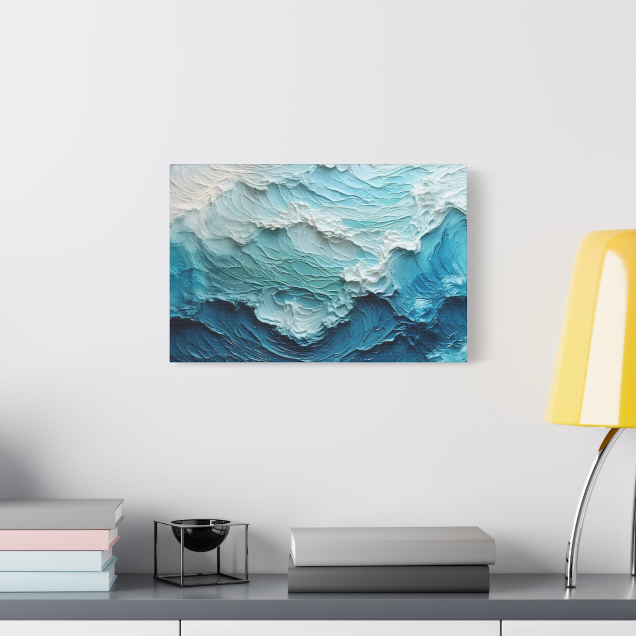 Ocean Waves Texture Matte Canvas Print