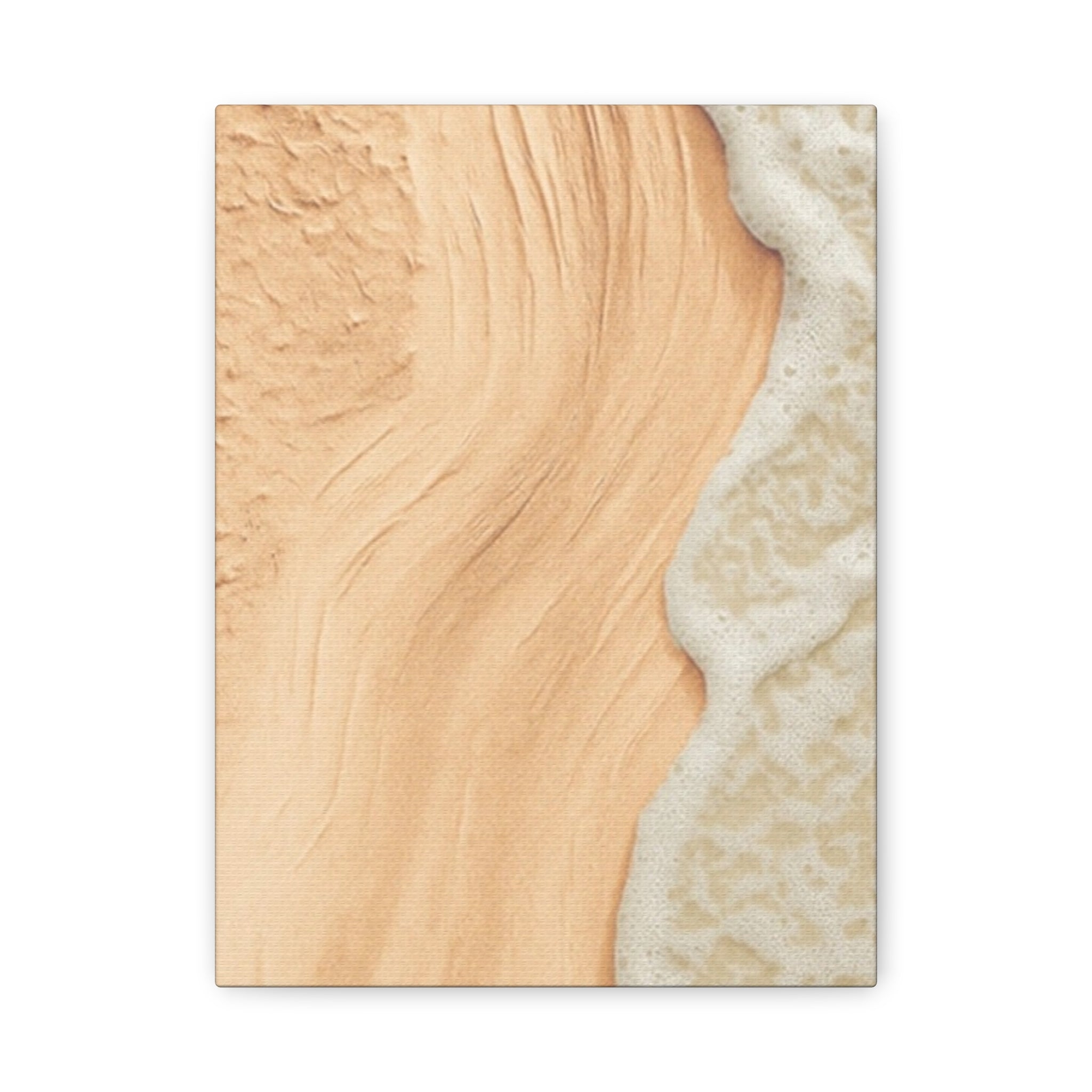 Coastal Beach Canvas Print – Sandy Shoreline Wall Art