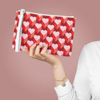 Heart Pattern Clutch Bag — Red & Pink Valentine Wristlet