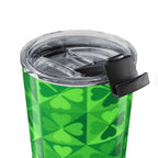 St. Patrick's Day Shamrock 20oz Tumbler – Green Clover Pattern Travel Cup
